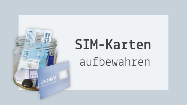 Ein Zuhause für die kleinen Plastikkärtchen