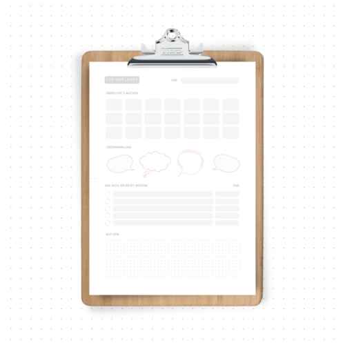 Ferienplaner für 2 Wochen