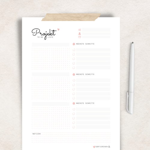 Projekt-To-Do-Liste – Behalte deine Aufgaben im Blick