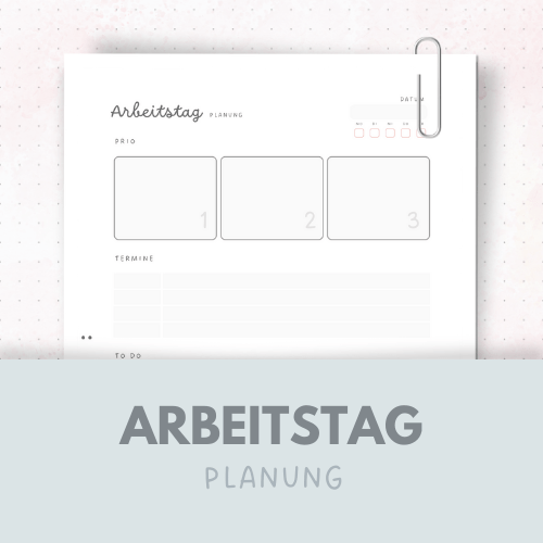 Vorlage: Arbeitstag-Planung