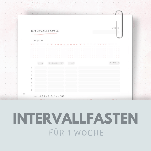 Vorlage: Intervallfasten (1 Woche)