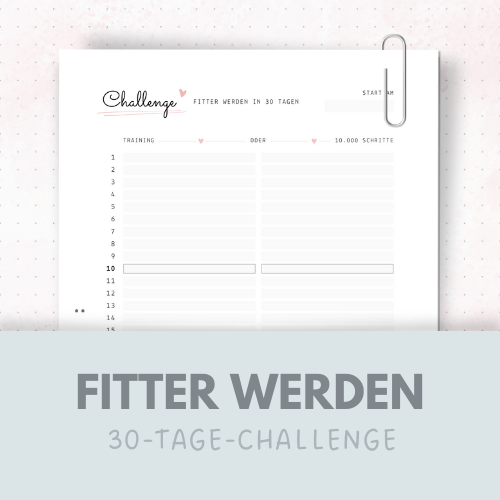 Vorlage: 30 Tage-Challenge Fitter werden