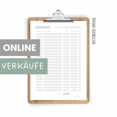 Vorlage: Online-Verkäufe