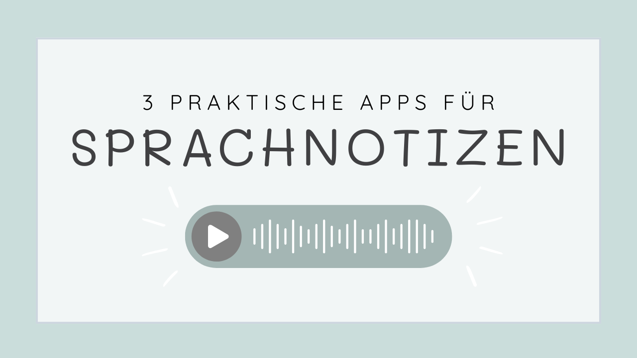 Mehr über den Artikel erfahren Schnelle Notizen per Sprache: 3 Apps für Sprachnotizen und Audioaufnahmen