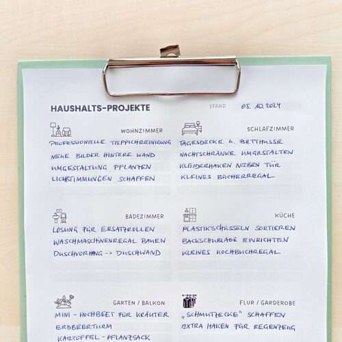 Haushalts-Projekte / Umgestaltung einzelner Räume und Bereiche