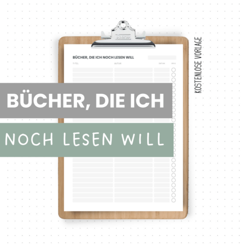 Bücher, die ich noch lesen will - mit Prio