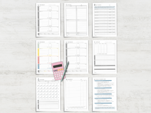 Budgetplaner Bundle | Haushaltsbuch zum Ausdrucken A4 | Überblick über Ausgaben, Kategorien & Monatsbudget | Finanzplanung leicht gemacht