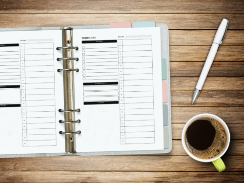Tagesplaner A5 mit Stundenübersicht – 25 Blatt auf hochwertigem Papier für strukturierte Tage & klare To-dos