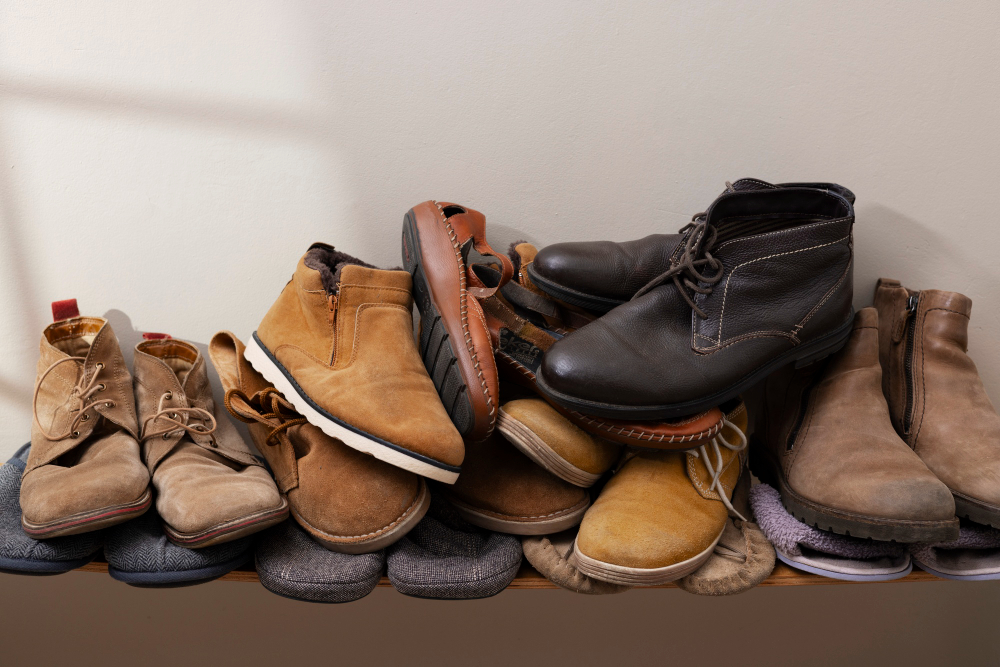 Das Schuhchaos im Eingangsbereich