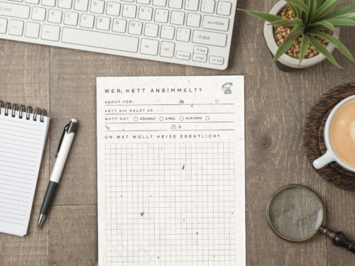 BLO-A5-031 Gesprächsnotizen plattdeutsch 5