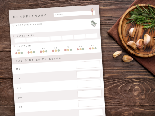 BLO-A4-002 Menüplaner Woche 3