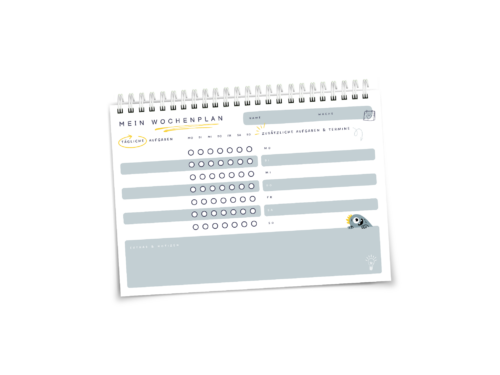 Wochenplan für Kinder | A5 Spiralblock