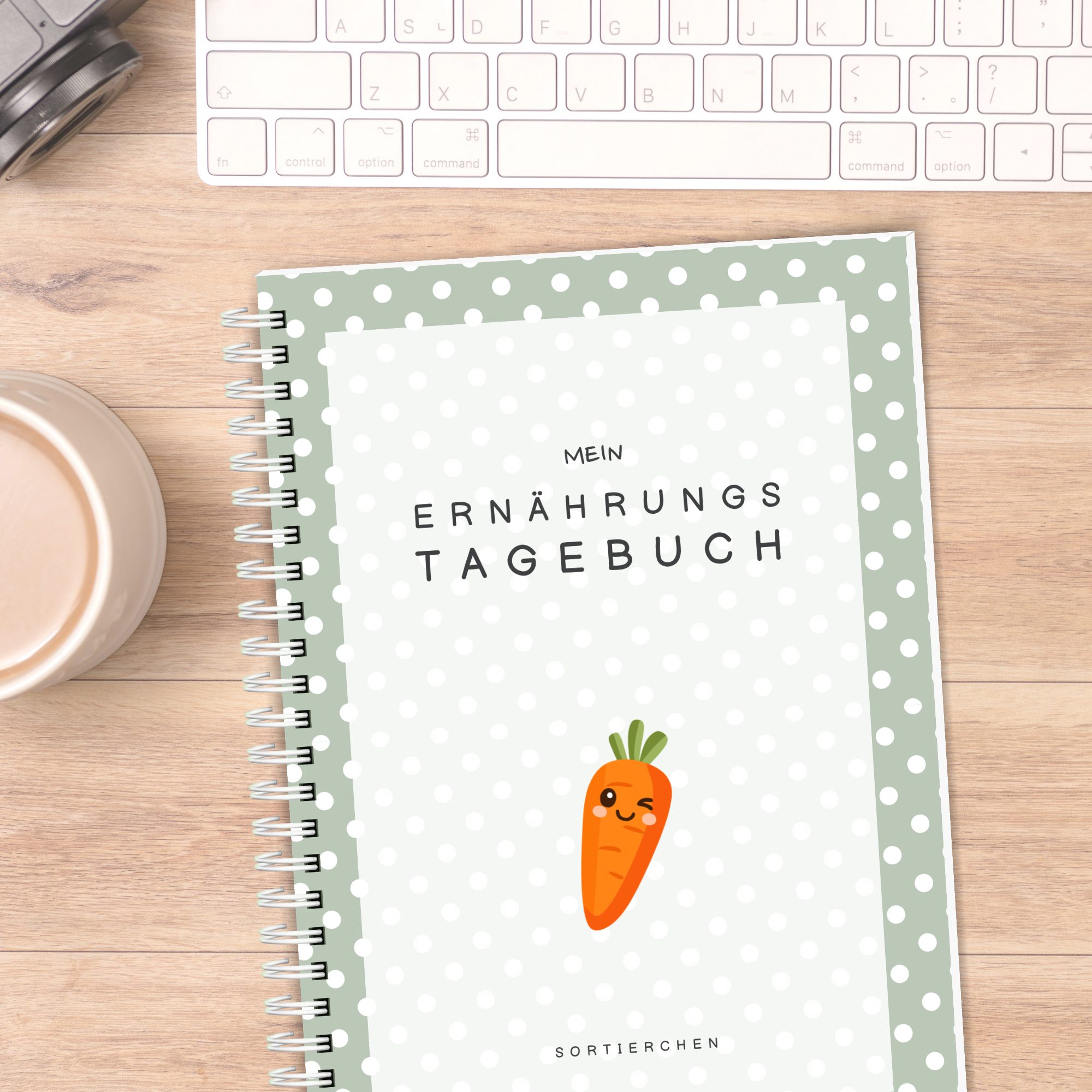 Ernährungstagebuch A5 spiralgebunden: 10 Wochen Food Journal mit Stimmungstracker, Mahlzeiten & Bewegung | Essensplaner zum Eintragen