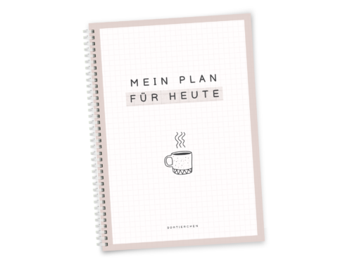 A4 Tagesplaner Privat + Arbeit 25 Blatt spiralgebunden Strukturplaner