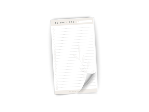 To-Do-Liste Notizblock | schlichte Aufgabenliste | 25 Blatt | minimalistisch