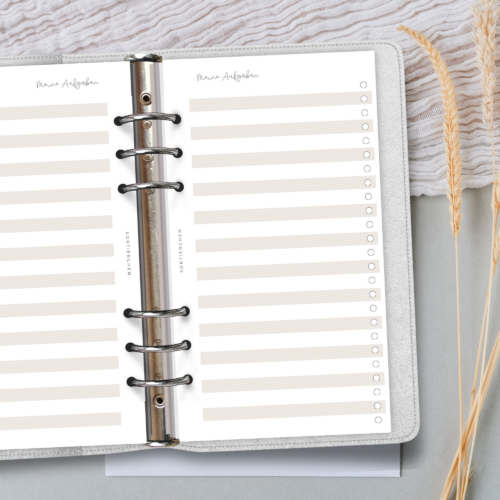 To Do Liste Personal Einlagen | Aufgabenliste für 6-Ring Planer | 12 oder 25 Blatt | 4 Farben | Planer Einlagen