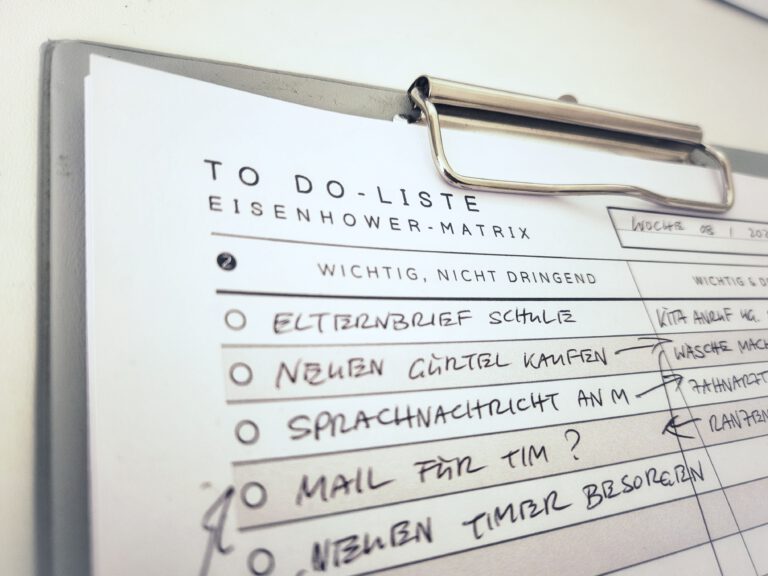 Die Eisenhower-Matrix & ihre Probleme (und der Braindump-Ansatz!)