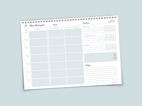 Wochenplaner mit To Do-Liste & Habit Tracker A4 Notizblock