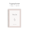 Tagesplaner undatiert - 1 Tag 1 Seite - Titelbild mit Cover
